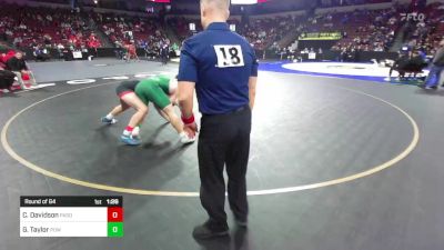 195 lbs Round Of 64 - Christian Davidson, Paso Robles (CS) vs Gabe Taylor, Poway (SD)