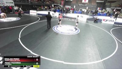 130 lbs Champ. Round 1 - Miako Pizzorno, California vs Emalani Perez, Albany Wrestling Club