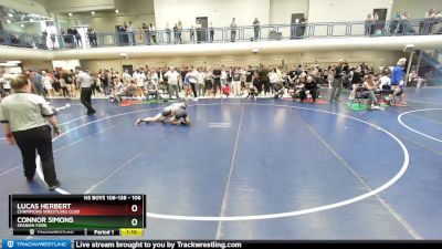 106 lbs Cons. Round 3 - Connor Simons, Spanish Fork vs Lucas Herbert, Champions Wrestling Club