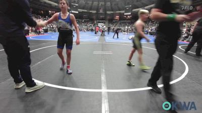 90 lbs Quarterfinal - Knox Kline, HBT Grapplers vs Hunter Villines, Weatherford Youth Wrestling