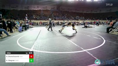 84 lbs Semifinal - Hunter Branchcomb, Heat vs Ayden Wagner, Choctaw Ironman Youth Wrestling