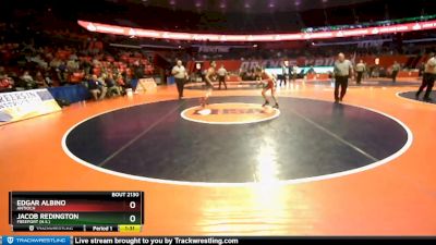 2A 132 lbs Quarterfinal - Jacob Redington, Freeport (H.S.) vs Edgar Albino, Antioch