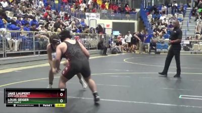 165 lbs Cons. Round 2 - Louis Geiger, Saint Mary`s vs Jake Laupert, Boys` Latin School