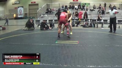 170 lbs Round 1 (6 Team) - Isaac Barrientos, American Gladiators vs Sullivan Haas, Michigan Matcats