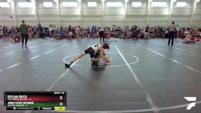 80 lbs Round 4 (6 Team) - Dylan Deck, The Wrestling Mill vs Greyson Boner, Dayton Bandits