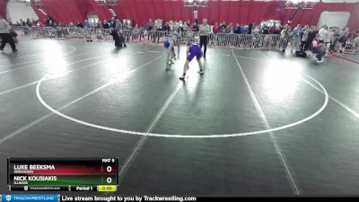 150 lbs Cons. Round 2 - Nick Kousiakis, Illinois vs Luke Beeksma, Wisconsin