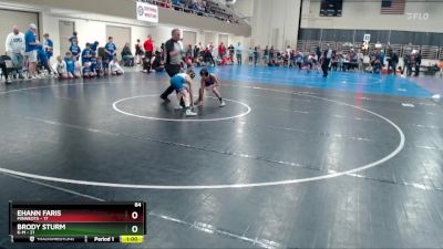 84 lbs Semis & 1st Wrestleback (8 Team) - Brody Sturm, K-M vs Ehann Faris, Minneota