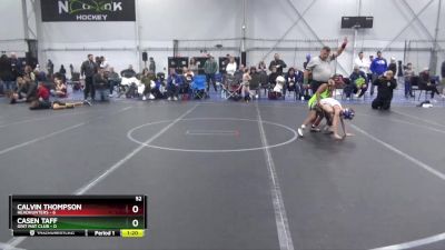 52 lbs Placement (4 Team) - Calvin Thompson, Headhunters vs Casen Taff, Grit Mat Club