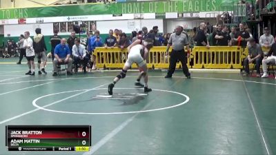 113 lbs Quarterfinal - Adam Mattin, DELTA vs Jack Bratton, SPRINGBORO