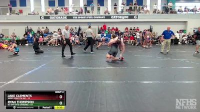 210 lbs Round 1 (6 Team) - Jake Clements, West Forsyth WC vs Ryan Thompson, U2 Upstate Uprising