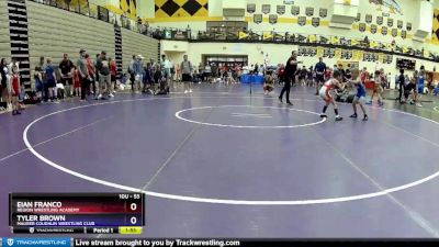 53 lbs Cons. Round 3 - Eian Franco, Region Wrestling Academy vs Tyler Brown, Maurer Coughlin Wrestling Club