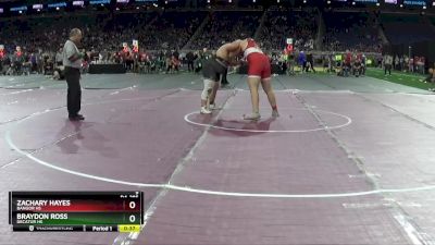 D4-285 lbs Cons. Semi - Braydon Ross, Decatur HS vs Zachary Hayes, Bangor HS