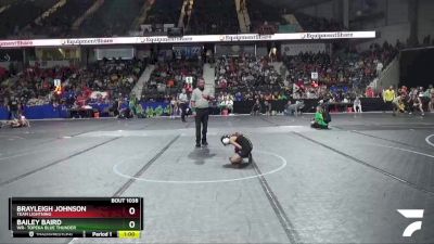 70 lbs Semifinal - Brayleigh Johnson, Team Lightning vs Bailey Baird, WR- Topeka Blue Thunder