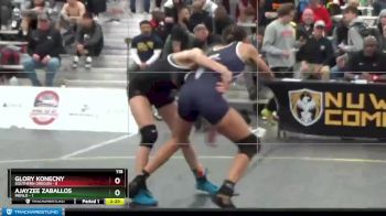 116 lbs Semis & 3rd Wb (16 Team) - Glory Konecny, Southern Oregon vs Ajayzee Zaballos, Menlo