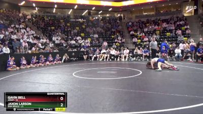 126 lbs Quarterfinal - Jaxon Larson, Don Bosco vs Gavin Bell, Jesup