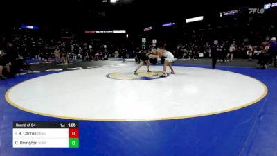 157 lbs Round Of 64 - Ryan Carroll, Granite Hills vs Cash Byington, Sonora