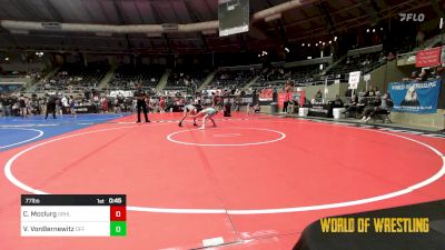 77 lbs Consi Of 8 #2 - Cash Mcclurg, Granite Hills (El Cajon) vs Vince VonBernewitz, Off Da Grid