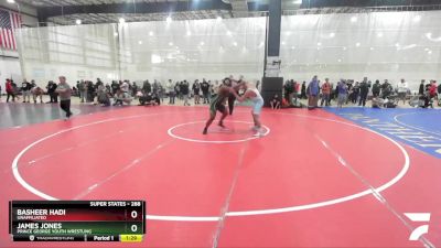 288 lbs Quarterfinal - Basheer Hadi, Unaffiliated vs James Jones, Prince George Youth Wrestling