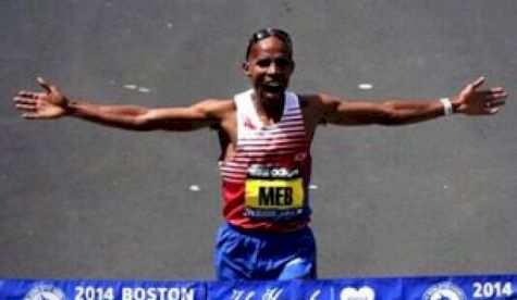 Meb Keflezighi wins Boston