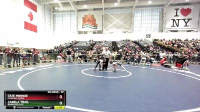 57 lbs Quarterfinal - Cabela Trail, Brawlers Elite vs Tate Minnoe, Club Not Listed