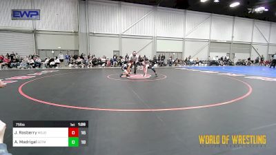 75 lbs Rr Rnd 3 - Jordan Rasberry, MOJO Girls vs Anna Madrigal, Sisters On The Mat Teal