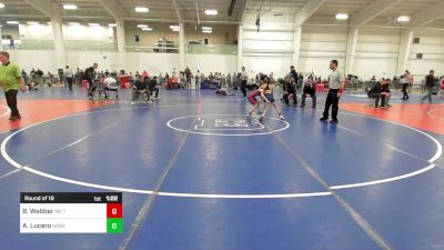 63 lbs Round Of 16 - Bristol Webber, ME Trappers WC vs Abigail Lucero, None