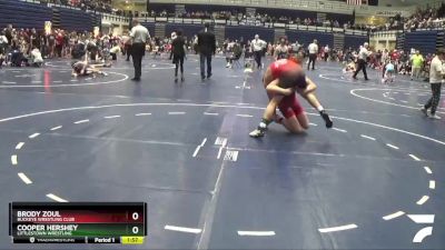 132 lbs Champ. Round 1 - Brody Zoul, Buckeye Wrestling Club vs Cooper Hershey, Littlestown Wrestling