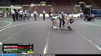 120 lbs 5th Place Match - Keagan Schultz, THWC vs Brendan Nardin, Alber Athletics