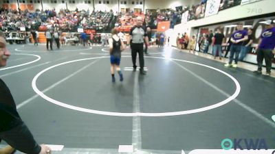 75 lbs 7th Place - Maverick Stewart, Checotah Matcats vs Stonewall Coombws, Tahlequah Wrestling Club