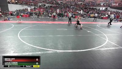 120 lbs Cons. Round 4 - Lucas Saron, Cedarburg Matdogs vs Bryce Ott, Marshfield