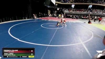 6A 113 lbs Champ. Round 1 - Derrick Collins, Conroe Oak Ridge vs Ivan Lopez, South Grand Prairie