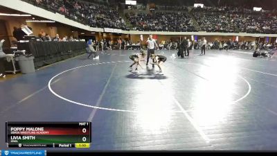 95 lbs Round 3 - Livia Smith, Iowa vs Poppy Malone, Ubasa Wrestling Academy