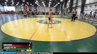 84 lbs Rd# 7- 10:45am Saturday Final Pool - Sam Dagle, Nebraska Elite vs Korben Collae, PA Blue