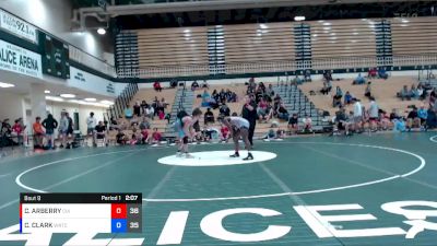 152 lbs Round 3 (6 Team) - CHRISTIAN ARBERRY, CENTRAL INDIANA ACADEMY OF WRESTLING vs CAMERON CLARK, WARRIOR RTC