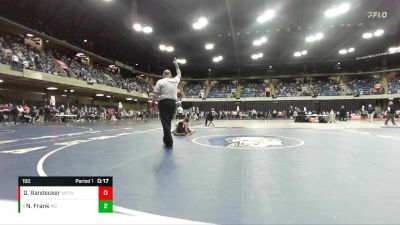 190 lbs Champ. Round 1 - Noah Frank, Mahomet Seymour vs David Randecker, Woodstock North