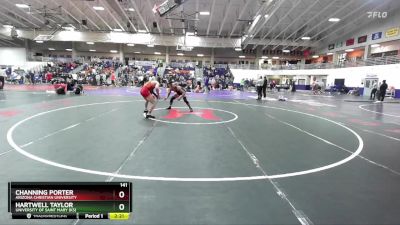 141 lbs Cons. Round 5 - Hartwell Taylor, University Of Saint Mary (KS) vs Channing Porter, Arizona Christian University