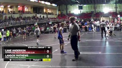 95 lbs Semifinal - Lane Anderson, Sutherland Youth Wrestling Club vs Landon Mathews, MWC Wrestling Academy