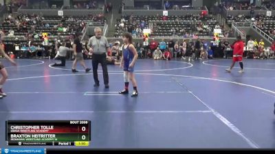 100 lbs Cons. Round 4 - Braxton Heitritter, Ironhawk Wrestling Academy IA vs Christopher Tolle, Ubasa Wrestling Academy