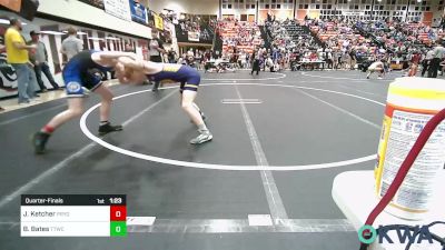 119 lbs Quarterfinal - Joe Ketcher, Pryor Tigers vs Brody Bates, Team Tulsa Wrestling Club