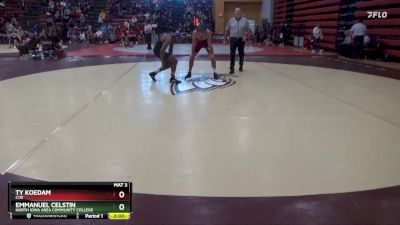 149 lbs Quarterfinal - Emmanuel Celstin, North Iowa Area Community College vs Ty Koedam, Coe