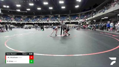 110 lbs Cons. Round 3 - Maddison Wickham, Morrison vs Phoenix Criss, Springfield (Lanphier)