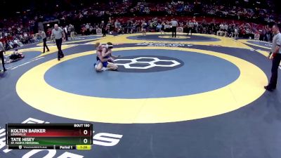 D2-126 lbs Semifinal - Kolten Barker, Louisville vs Tate Hisey, St. Marys Memorial