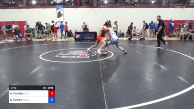 67 kg Semifinal - Alec Peralta, Southern Illinois Regional Training Center vs Gunnar Hamre, Combat W.C. School Of Wrestling