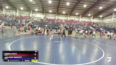 120 lbs Cons. Round 2 - Arisna Stott, Utah vs Addyson Vancott, Utah