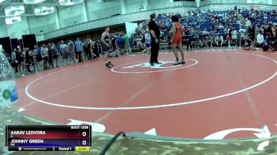 120 lbs Champ. Round 2 - Aarav Ledvora, IL vs Johnny Green, OH