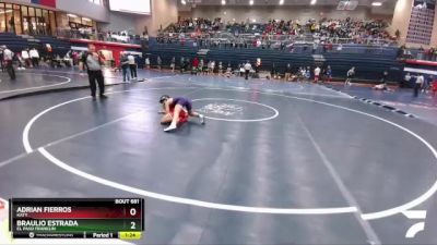 120 lbs Quarterfinal - Braulio Estrada, El Paso Franklin vs Adrian Fierros, Katy