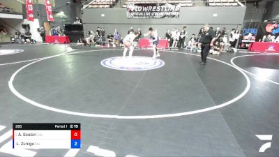 285 lbs Cons. Round 2 - Alex Scolari, California vs Lucas Zuniga, California