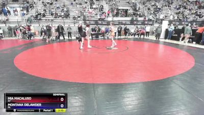 55 lbs Semifinal - Mia Macaluso, NY vs Montana DeLawder, PA