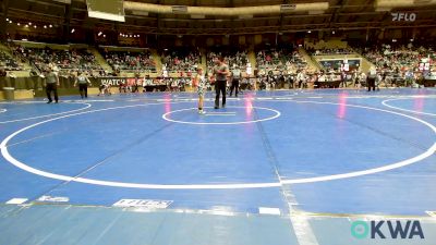 58 lbs Consi Of 16 #2 - Canaan Johnston, Mannford Pirate Youth Wrestling vs Asher Hodge, Standfast