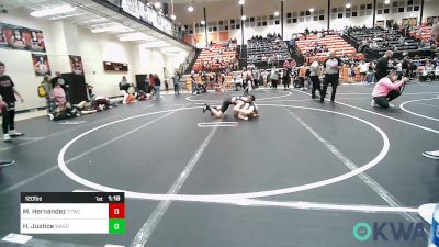 120 lbs Final - Miguel Hernandez, Team Tulsa Wrestling Club vs Hayden Justice, Wagoner Takedown Club